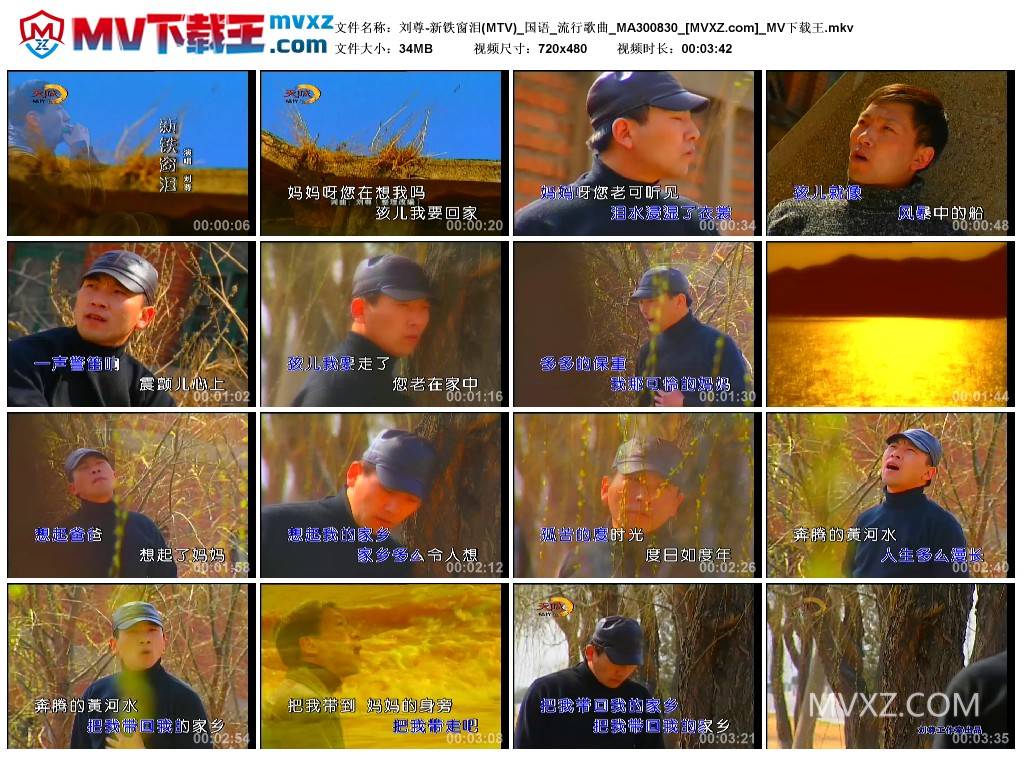 刘尊-新铁窗泪(MTV)_国语_流行歌曲_MA300830